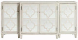 Reflections Mirrored Three piece Cabinet Set, 3 PIECE SET, WHITE