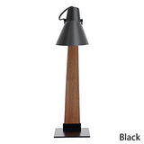 Noah Mid-Century Modern Wood Lamp | 60 Watts in Black
