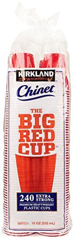 Kirkland Signature Chinet The Big Red Cup, 18 Oz, 240 Count by Kirkland Signature